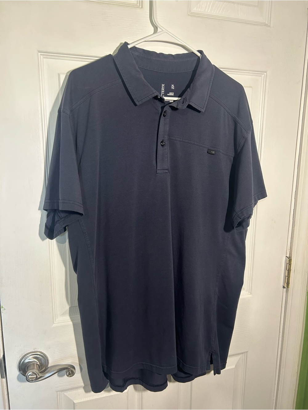 Arc'teryx Men's XL Captive short-sleeve polo shirt Blue Gray